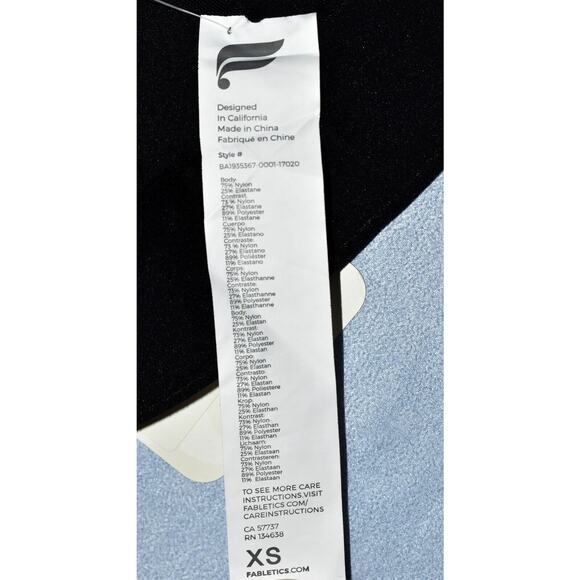 A6 NWT FABLETICS Black Zoe High Impact Sports Bra III W/Removable Cups Sz XS $60 - Picture 6 of 6